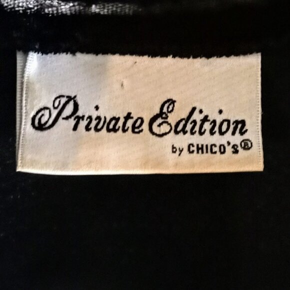Vintage Chico's Private Collection Velvet Stripe Shirt - Picture 3 of 5